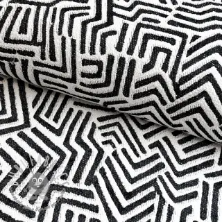 Tessuto decorativo jacquard Mesopotamie allover graphite
