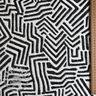Tessuto decorativo jacquard Mesopotamie allover graphite