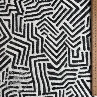 Tessuto decorativo jacquard Mesopotamie allover graphite