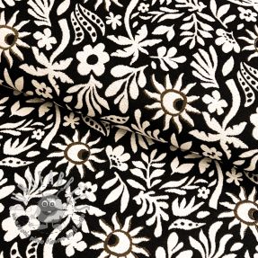 Tessuto decorativo jacquard Sunlight noir