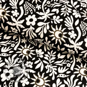 Tessuto decorativo jacquard Sunlight noir