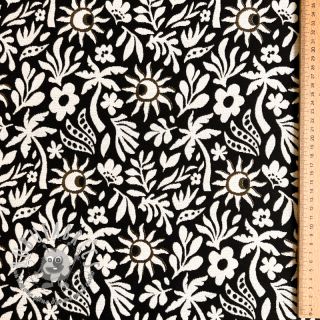 Tessuto decorativo jacquard Sunlight noir