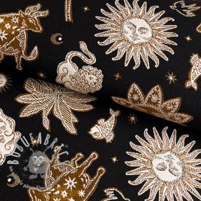 Tessuto decorativo jacquard Pygmalion noir