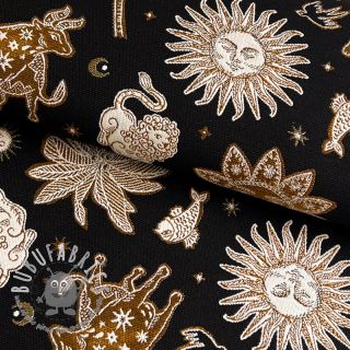 Tessuto decorativo jacquard Pygmalion noir