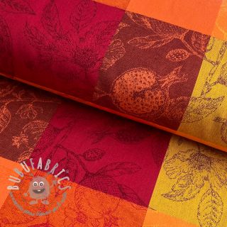 Tessuto decorativo FRENCH TABLE CLOTH JACQUARD Cabosse allover harissa