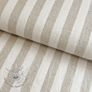 Tessuto decorativo jacquard LINEN LOOK Cabourg lin