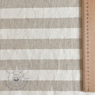 Tessuto decorativo jacquard LINEN LOOK Cabourg lin