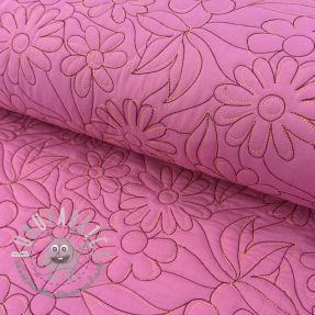 Tessuto trapuntato Flowers pink