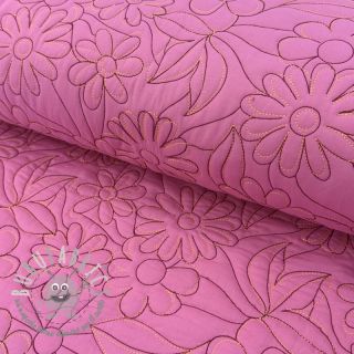 Tessuto trapuntato Flowers pink