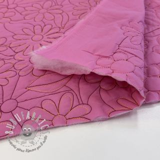 Tessuto trapuntato Flowers pink