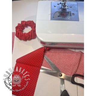 Tessuto di cotone Petit dots red