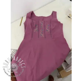 Popeline di cotone mauve