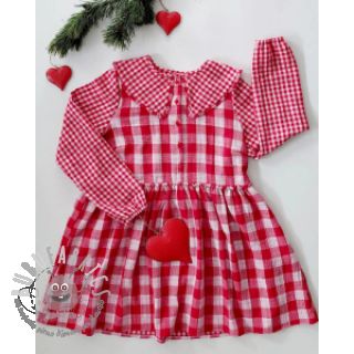 Mussola/Doppia garza Double sided CHECKS MINI red