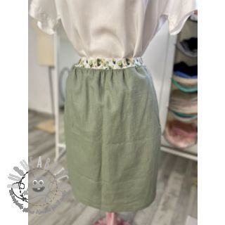 Lino prelavato old green