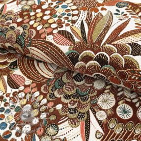 Tessuto decorativo jacquard Cleopatre rouge