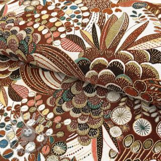 Tessuto decorativo jacquard Cleopatre rouge