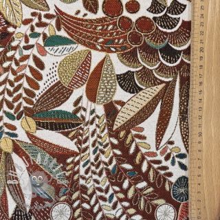 Tessuto decorativo jacquard Cleopatre rouge