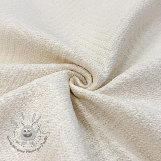 Tessuto decorativo jacquard Saxo ecru
