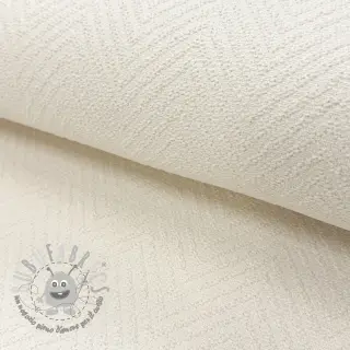 Tessuto decorativo jacquard Saxo ecru