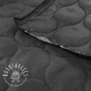 Tessuto trapuntato Round black