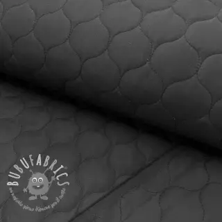 Tessuto trapuntato Round black