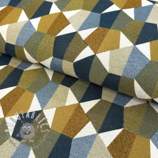 Tessuto decorativo jacquard Mustang blue