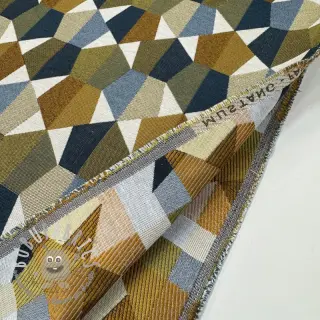 Tessuto decorativo jacquard Mustang blue