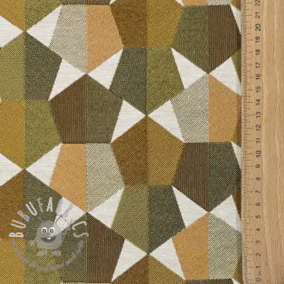 Tessuto decorativo jacquard Mustang gold