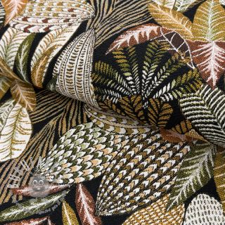 Tessuto decorativo jacquard Egypte noir