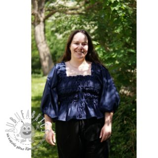 Popeline di cotone navy