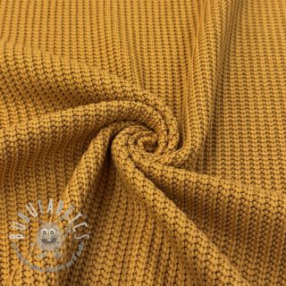 Tessuti per maglioni BIG KNIT mustard