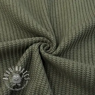 Tessuti per maglioni BIG KNIT camo green