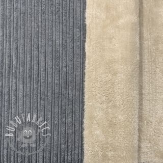 Velluto a coste Cofur fleece grey