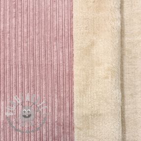 Velluto a coste Cofur fleece rose