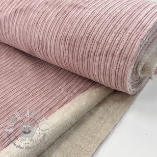 Velluto a coste Cofur fleece rose
