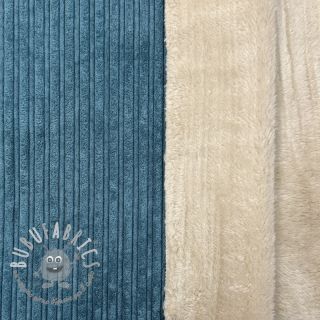 Velluto a coste Cofur fleece petrol