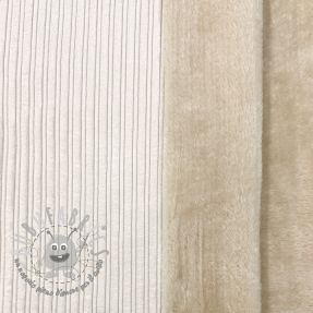 Velluto a coste Cofur fleece off white