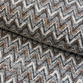 Maglia jacquard Comfilia Zigzag wavy brown