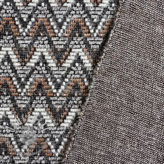 Maglia jacquard Comfilia Zigzag wavy brown