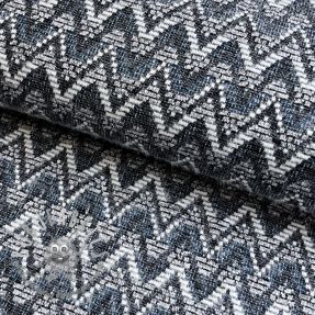 Maglia jacquard Comfilia Zigzag wavy blue