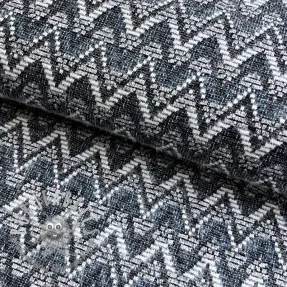 Maglia jacquard Comfilia Zigzag wavy blue