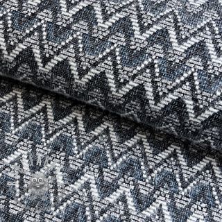 Maglia jacquard Comfilia Zigzag wavy blue