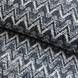 Maglia jacquard Comfilia Zigzag wavy blue