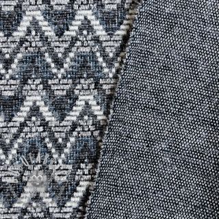 Maglia jacquard Comfilia Zigzag wavy blue