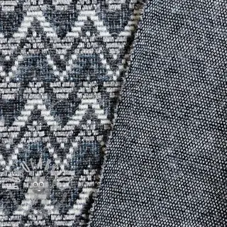 Maglia jacquard Comfilia Zigzag wavy blue