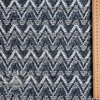 Maglia jacquard Comfilia Zigzag wavy blue