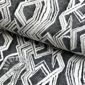 Maglia jacquard Comfy Broken checks black