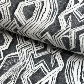 Maglia jacquard Comfy Broken checks black