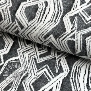 Maglia jacquard Comfy Broken checks black