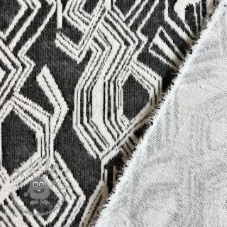 Maglia jacquard Comfy Broken checks black